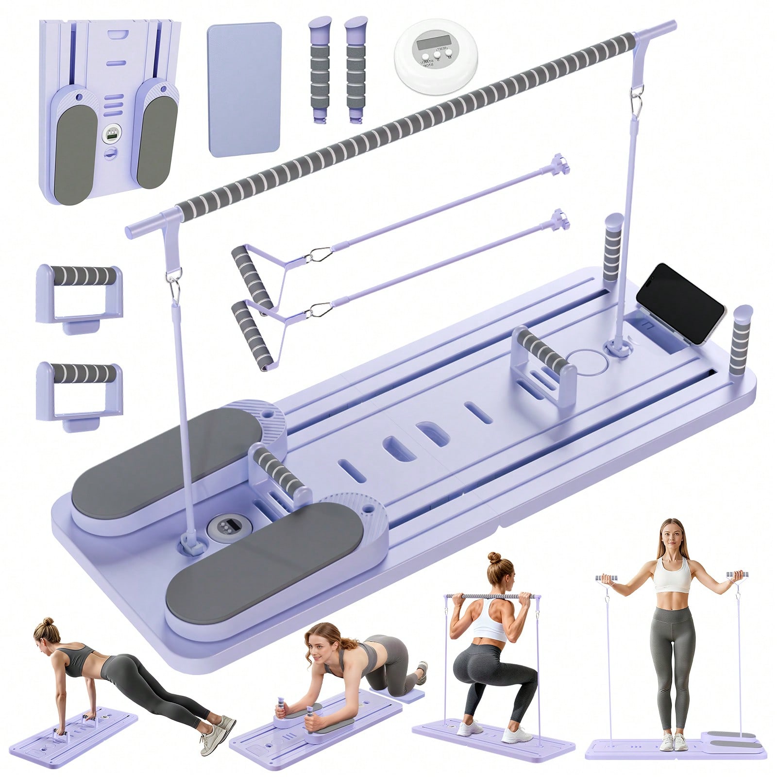 Phone Holder - Pilates Reformer met stang, Pilates Board