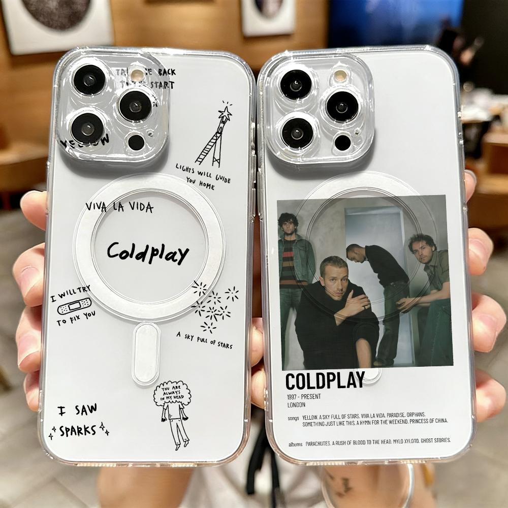Wireless Charger - C-Coldplay Rapper Coole Telefoonhoesje voor iPhone