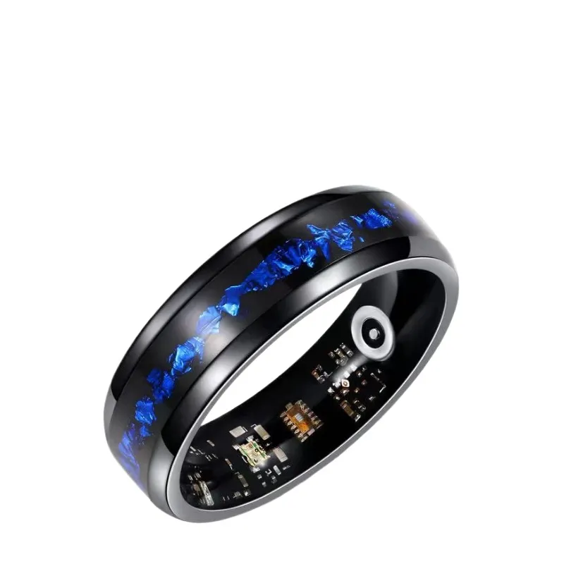 Smart Watch - Slimme ring met blauw gouden folie