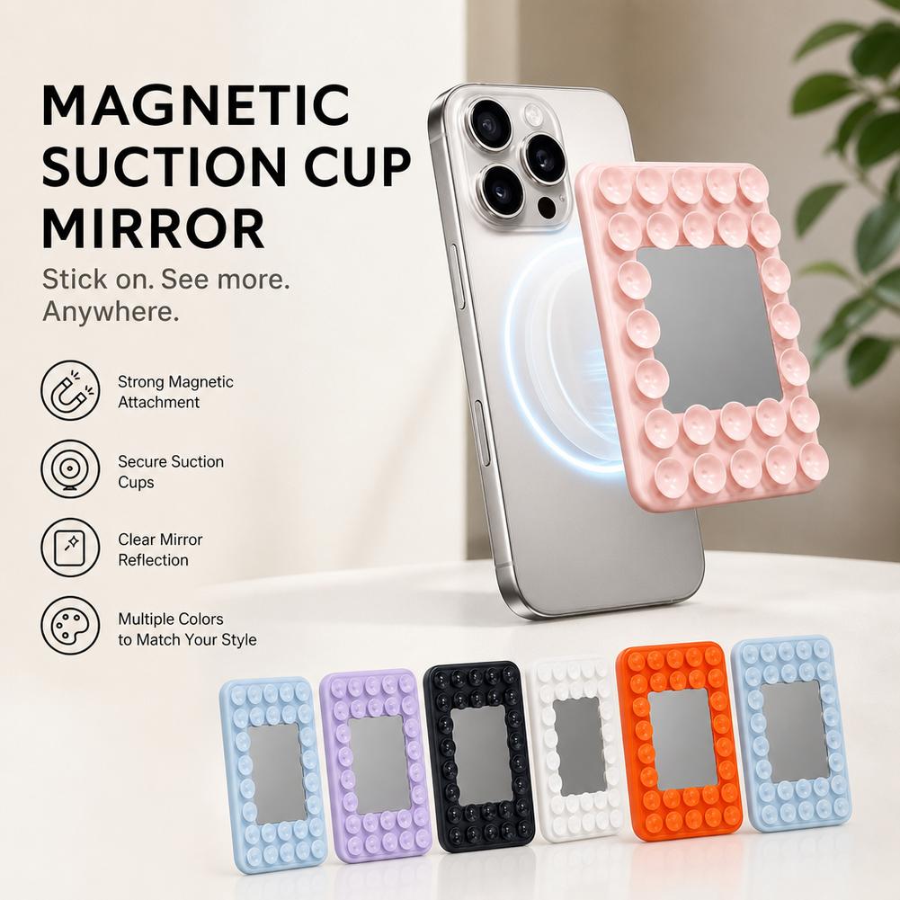 Phone Holder - Magnetische zuignap telefoonhouder met spiegel voor