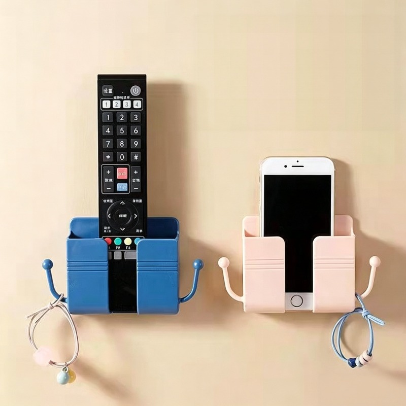 Phone Holder - Wandrek zonder boren, meerkleurig, met houder