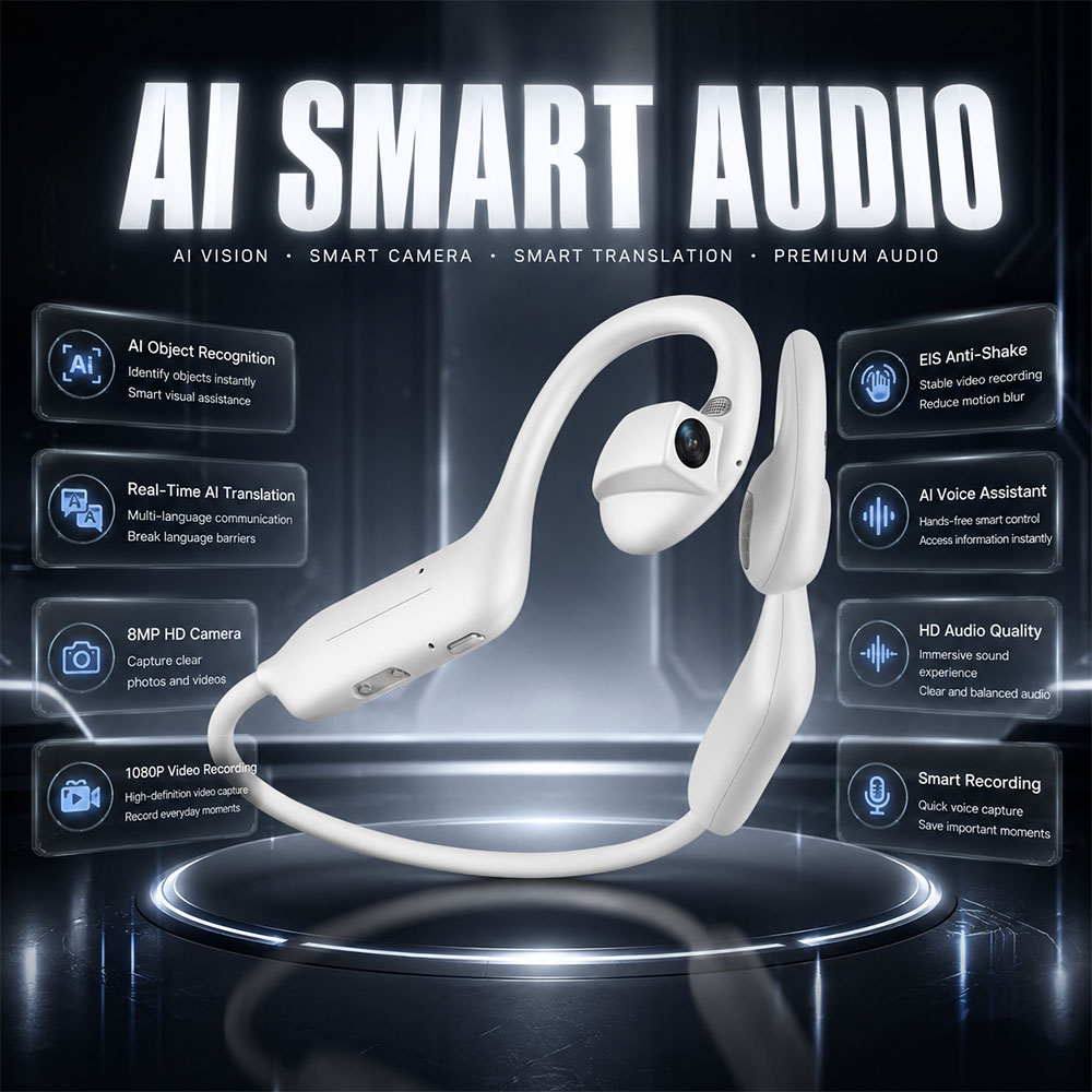 Headphones Wireless - NIEUWE 1080P UHD Bluetooth-oortelefoons 800W camera