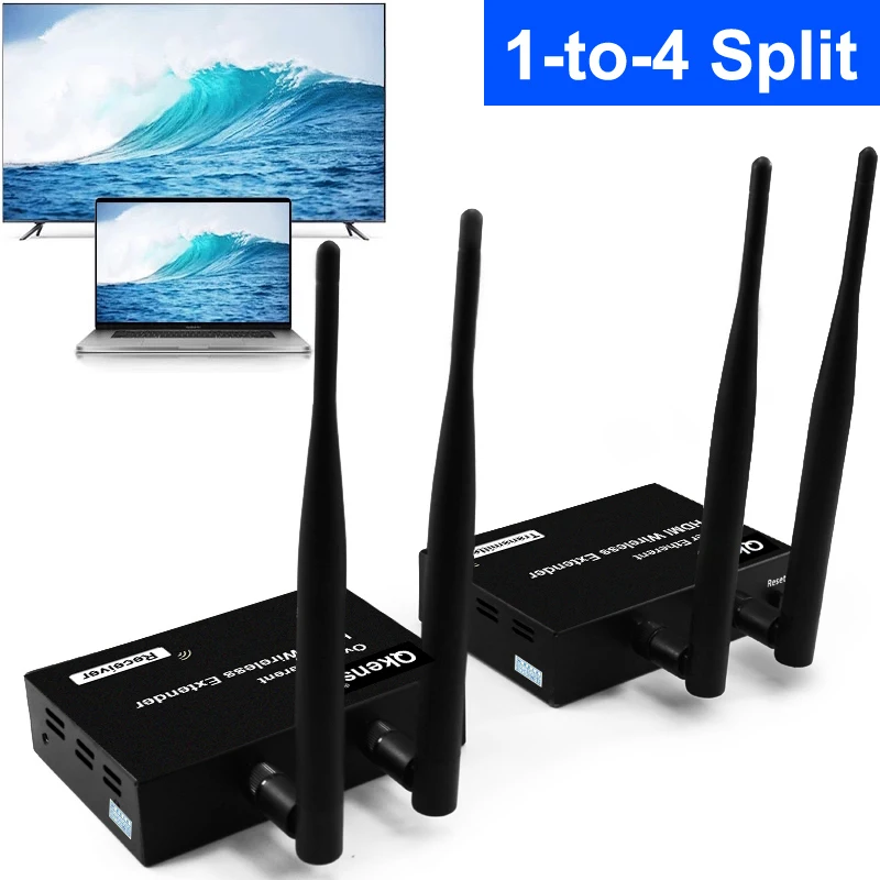 200m draadloze HDMI videozende - Hdmi Adapter recensie en prijs