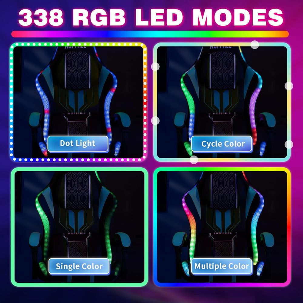 Gamingstoel met LED-verlichtin - Bluetooth Speaker recensie en prijs