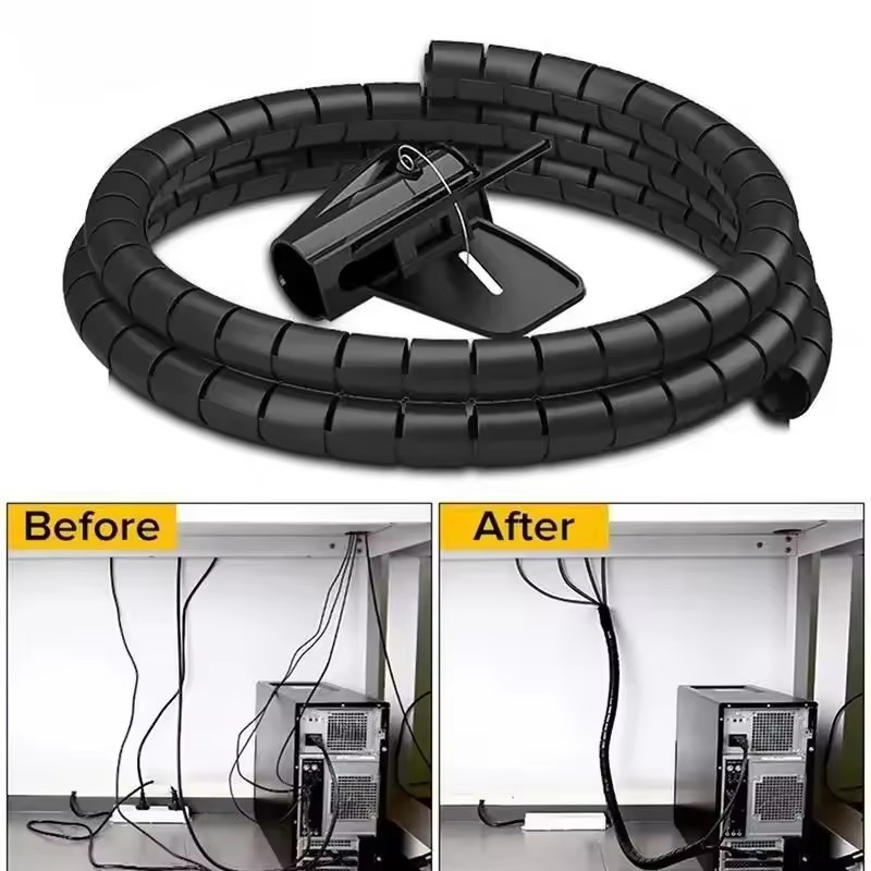 2M/1M Flexibele spiraalkabelbe - Cable Organizer recensie en prijs