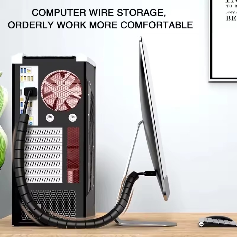 2M/1M Flexibele spiraalkabelbe - Cable Organizer recensie en prijs