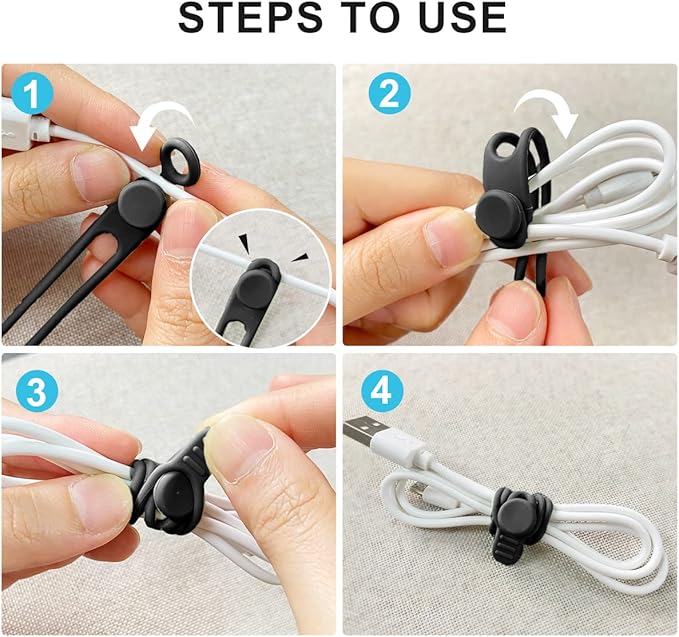 10 stuks siliconen kabelbinder - Cable Organizer recensie en prijs